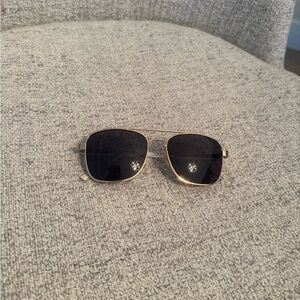 J Crew Stylish Gold and Black Sunglasses